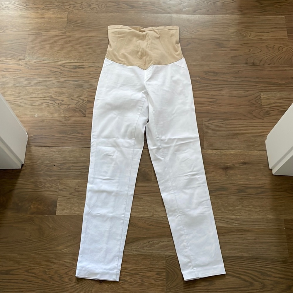 Motherhood Maternity size M white pants
